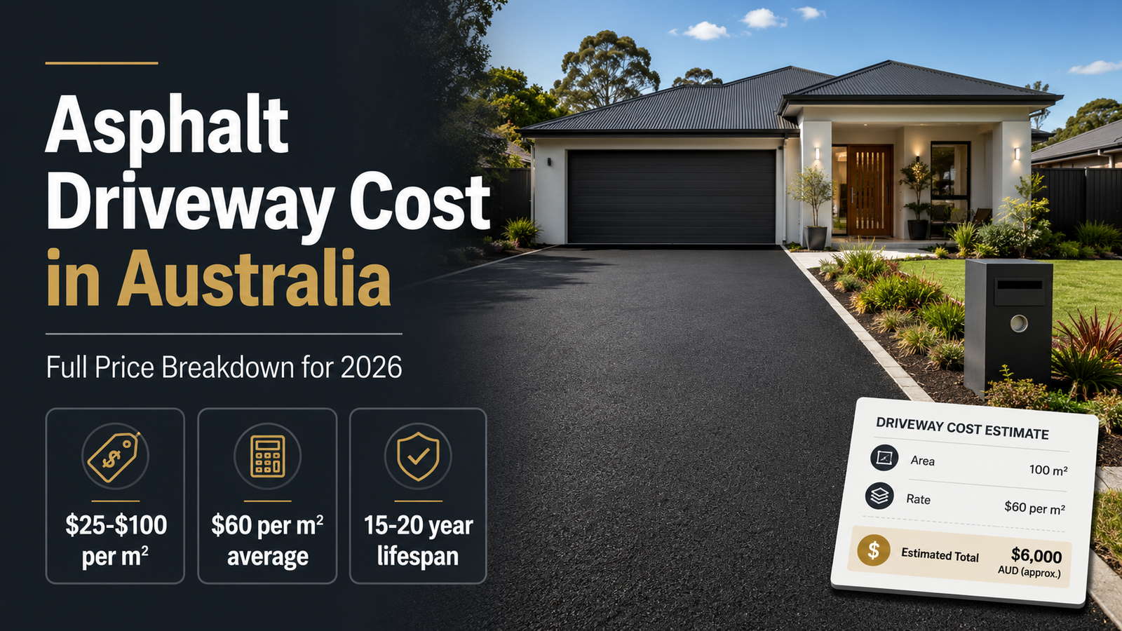 Asphalt Driveway Cost in Australia: Full Price Breakdown for 2026