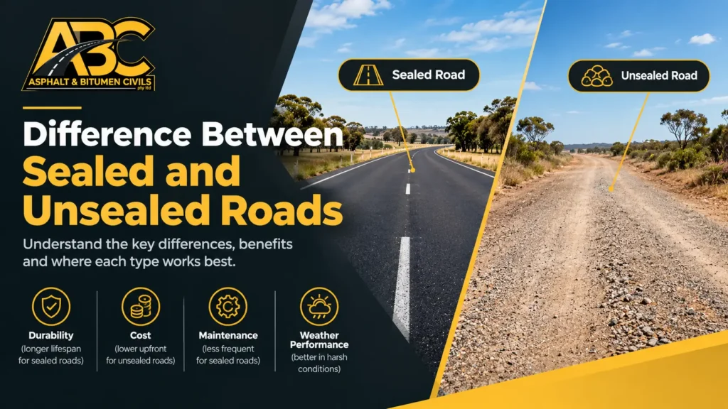 Difference Between Sealed and Unsealed Roads